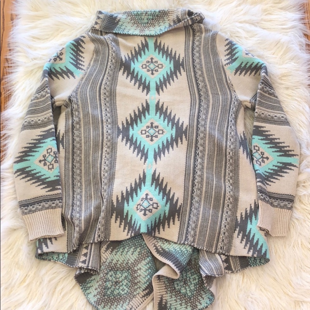 Aztec Print Cardigan - Picture 2 of 4